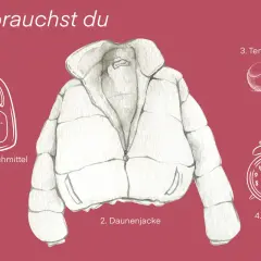 So pflegst du deine Daunenjacke: Waschmittel, Jacke, Tennisbälle und Zeit sind wichtig. Welches Programm im Trockner? Das erfährst du hier!